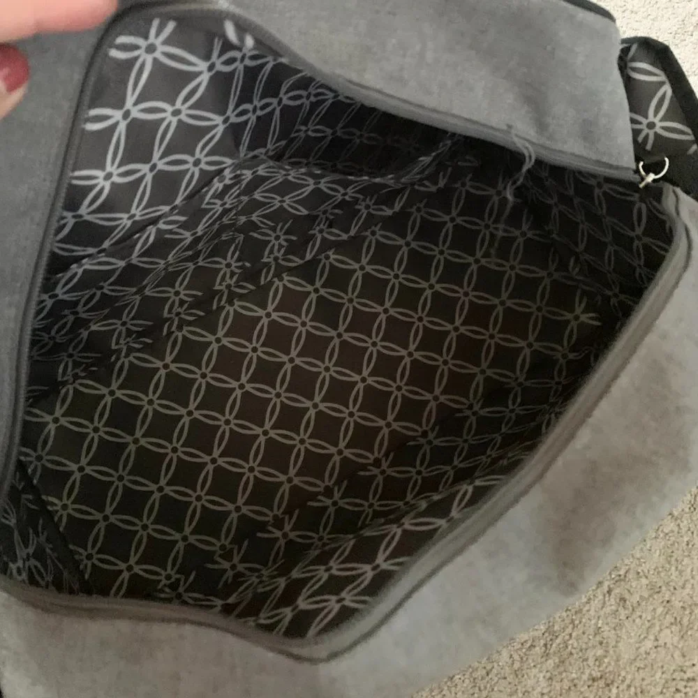 Gray carters diaper bag